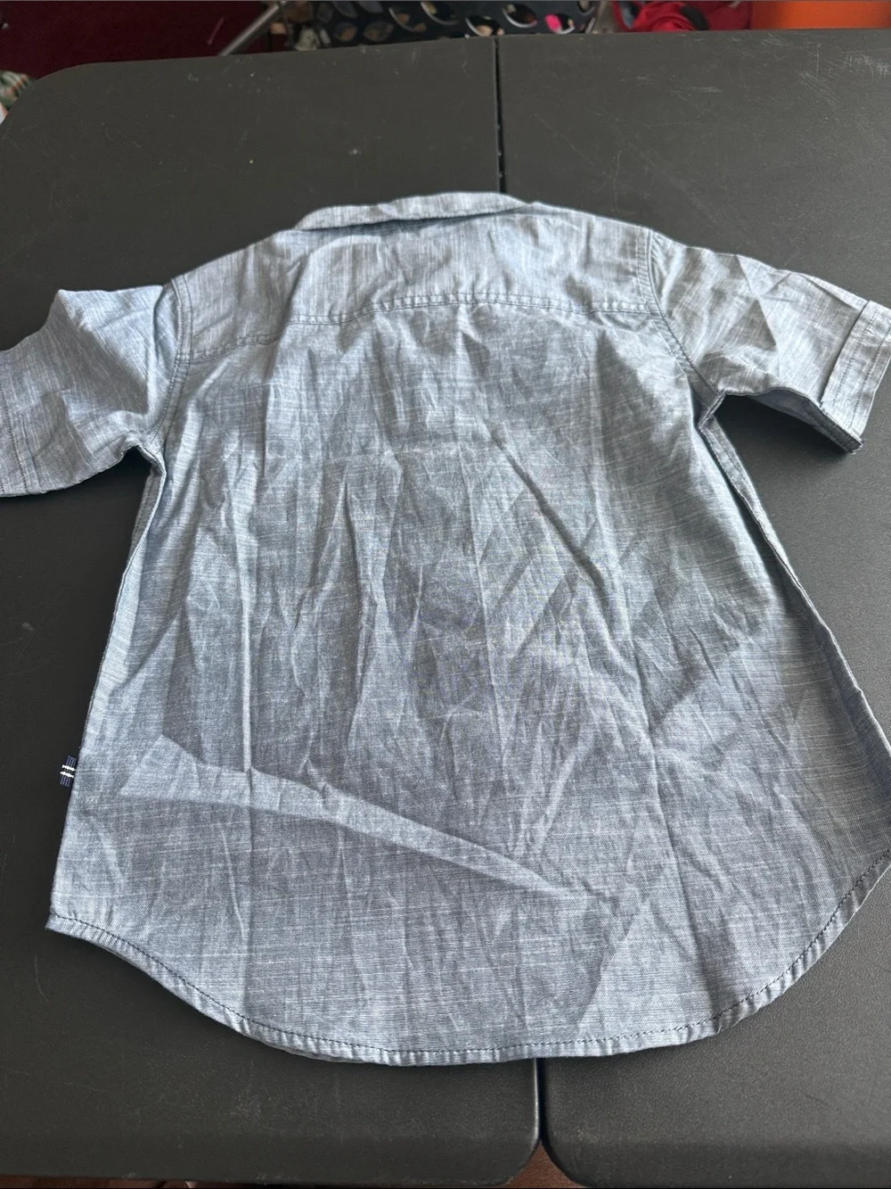 Nautica Short-Sleeve Button-Down Shirt - Light Blue Chambray